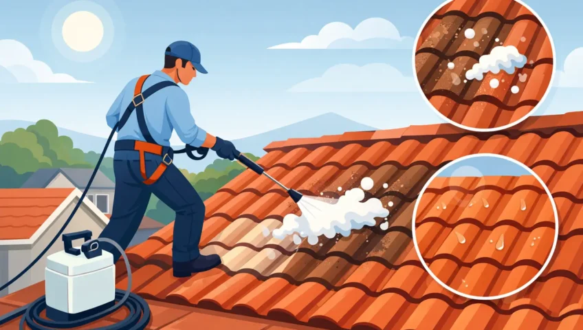 How to Clean Roof Tiles Safely