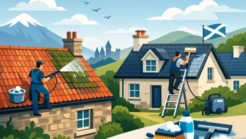 Best Roof Cleaning Methods for Scottish Homes