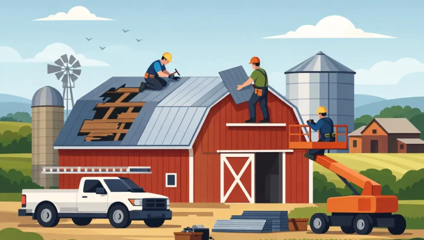 How Barn Roof Repair Contractors Protect Farm Buildings