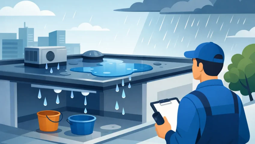 Leaking Flat Roof Causes and What to Do Next