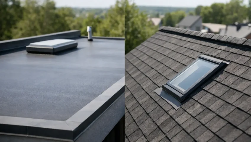Flat Roofing Versus Pitched Roofing Compared