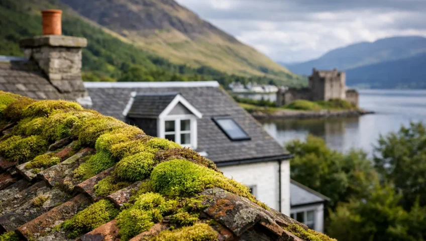 What Causes Roof Moss Growth on Scottish Homes?